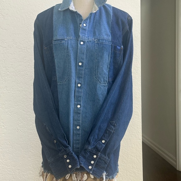 MOTHER Jackets & Blazers - Rare Mother …60% Mother recycled denim capsule … jacket/ shirt NWOT